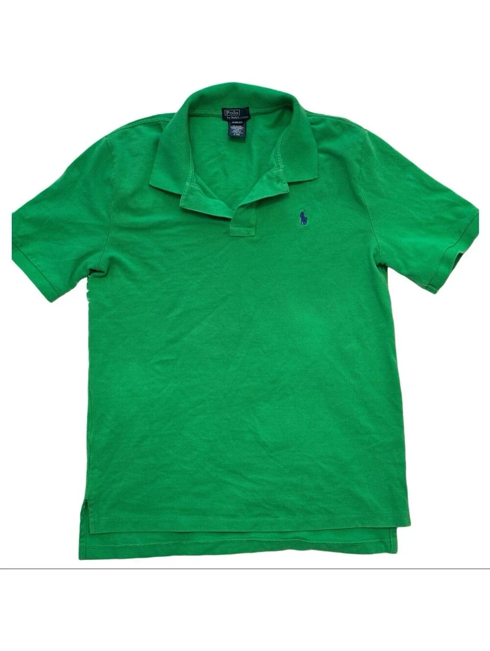 Polo Ralph Lauren Boys XL (18-20) Green Short Sleeve Polo Shirt Classic Fit